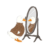 Duck Mirror Sweater Motif