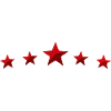 Red Star Row Five Stars Graphic