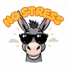 No Stress Donkey in Sunglasses