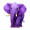 éléphant violet