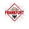 Frankfurt City Germany skyline retro souvenir