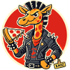 Giraffe Punk Pizza Rider