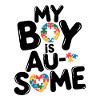 Rainbow Puzzle Heart Circle Autismebevidsthed