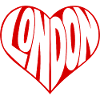 London Heart Typo