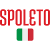 Police rouge Spoleto avec drapeau italien