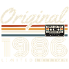 1986 Vintage Vintage Retro Birthday Gift