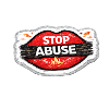 Stop Abuse Awareness Activist Sticker