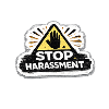 Stop Harassment Awareness Activist Sticker