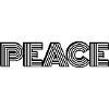 Peace Retro Bold Typography