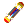 Skateboard Pixel Graphic