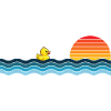 Anatra di gomma vintage Anatra Retro Duckie