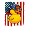Rubber Duck US Flag Patriotic Duck Lover