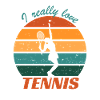 I Really Love Tennis Sunset