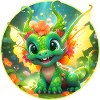 Blüten-Drachen im Wunderwald