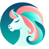 Neon Einhorn Traumbild