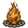Campfire Illustration Coziness No.2