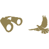 Minimalist Bird Watching Silhouette