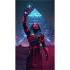 Pharaoh in neon light