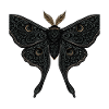 Moon Moth Moth Gothic Tattoo