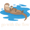 Otter-Duo geht mit dem Strom