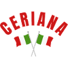 Ceriana with Crossed Italian Flags 