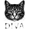 Diva Cat – Elegant Cat Motif