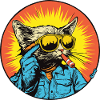 Sunny Cat Retro-Vibe