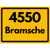 ALTE POSTLEITZAHL PLZ RETRO  4550 BRAMSCHE