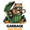 Raccoon in a Trash Can Mood