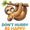 Relaxing Sloth Don’t Hurry