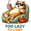 Too Lazy to Care Cat Lounge