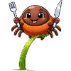 Funny Tick with Cutlery