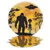 Alien Bigfoot UFO Sasquatch Believers Spaceship