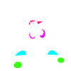 Neon-Mood Flip - Das Umdreh-Gesicht