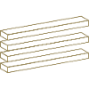 Puzzle minimalista di geometria a illusione ottica