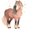 Cheval avec des étoiles