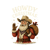 Howdy Christmas Western Santa