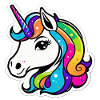 Bright Rainbow Unicorn
