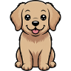 Cute Golden Retriever Comic