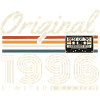Regalo de cumpleaños retro vintage vintage de 1996