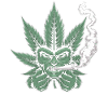 Weed Shirt – Cannabis Leaf Face Stoner