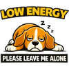 Low Energy Dog Sleepy Meme