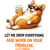 Chill Corgi Beer Motto