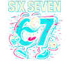 Six Seven 67 Meme Glitch Mascot Italian Brainrot