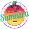 Sumatra Indonesia Retro Sunset Souvenir