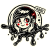 Kawaii Ink Splash Girl
