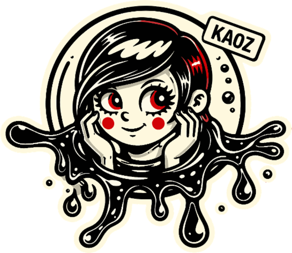 Kawaii Ink Splash Girl