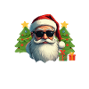 Rizz The Season Cool Santa Christmas Meme