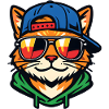 Cat with sunglasses