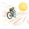 À vélo vers le soleil